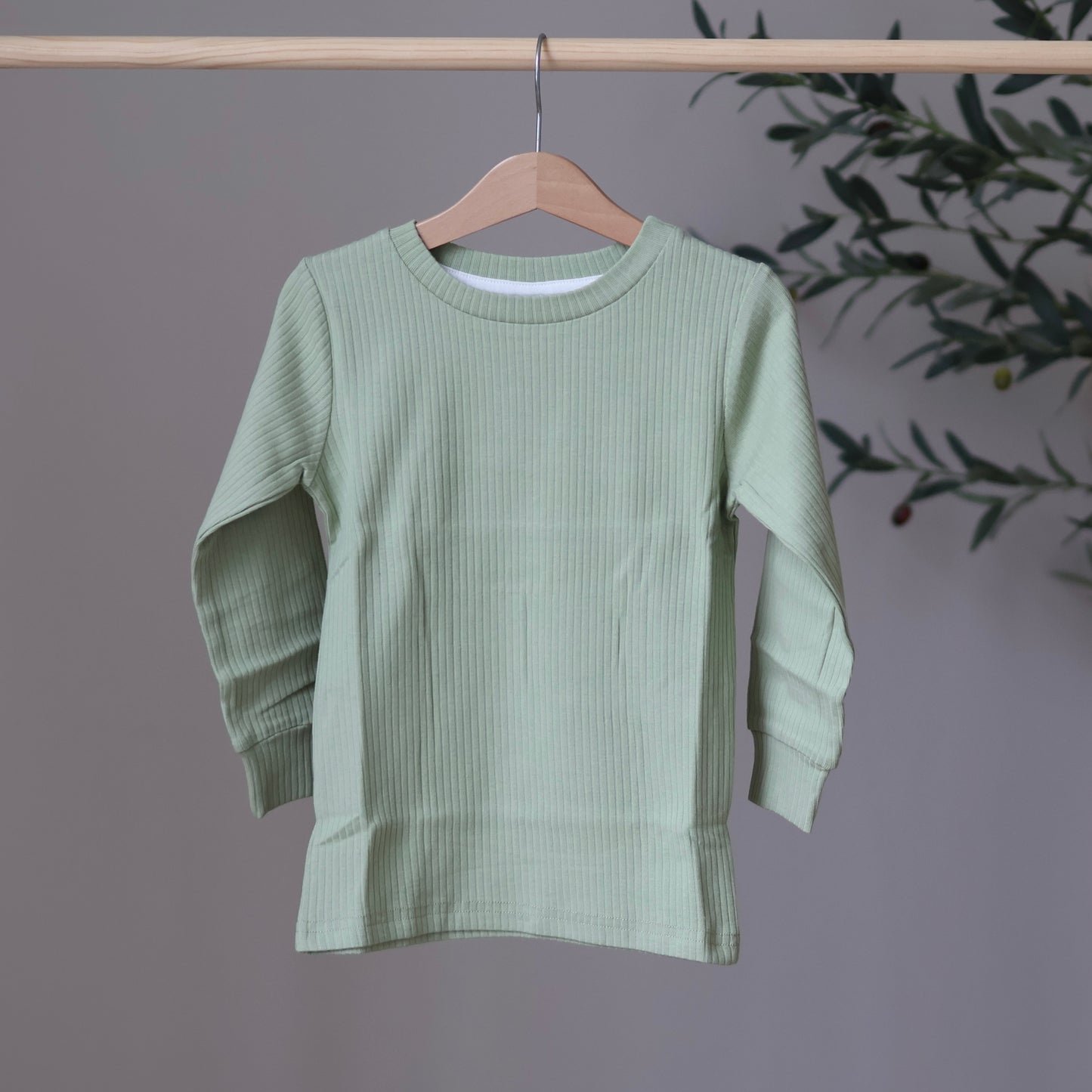 Sage Ribbed Top