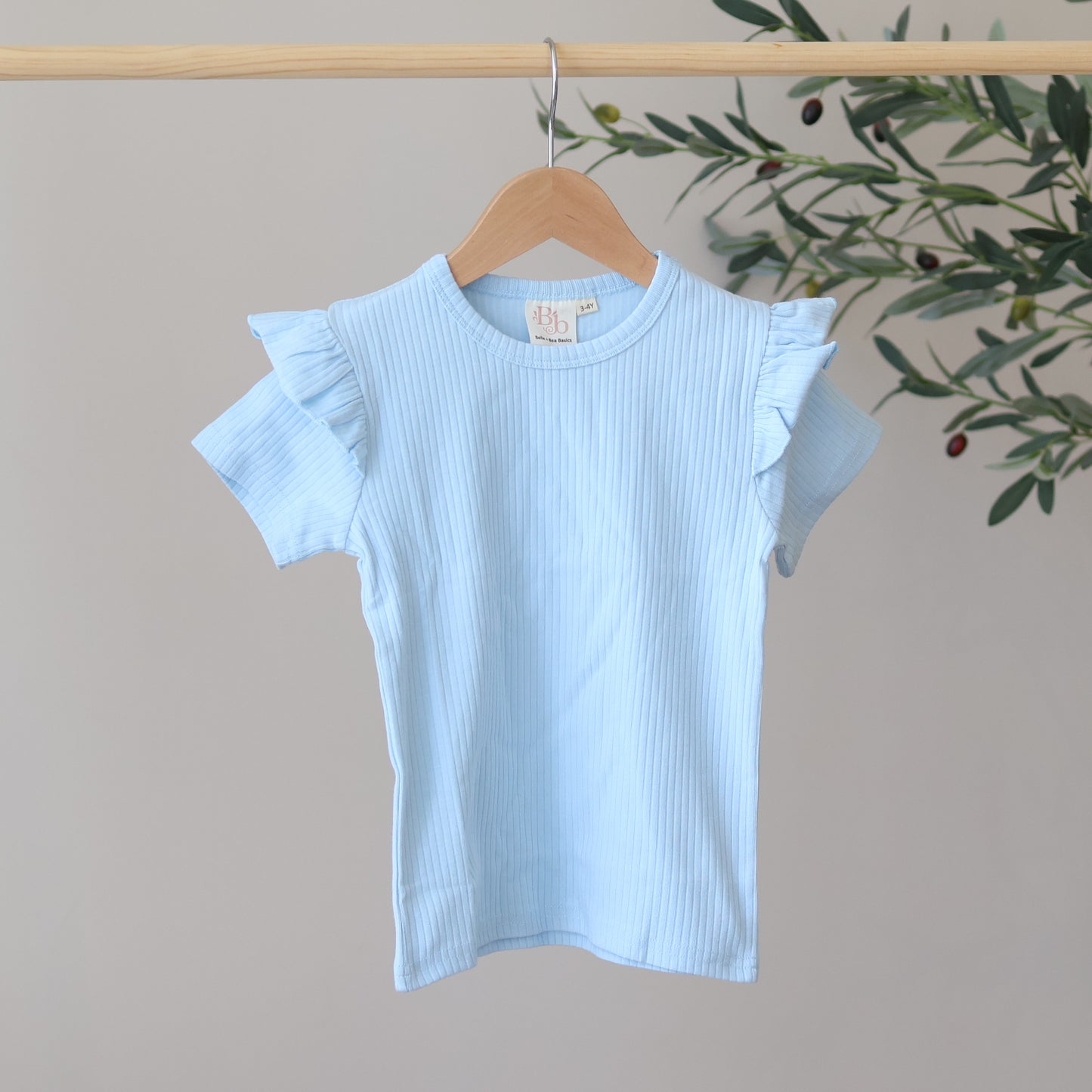 Serene Short Sleeve Frill Top