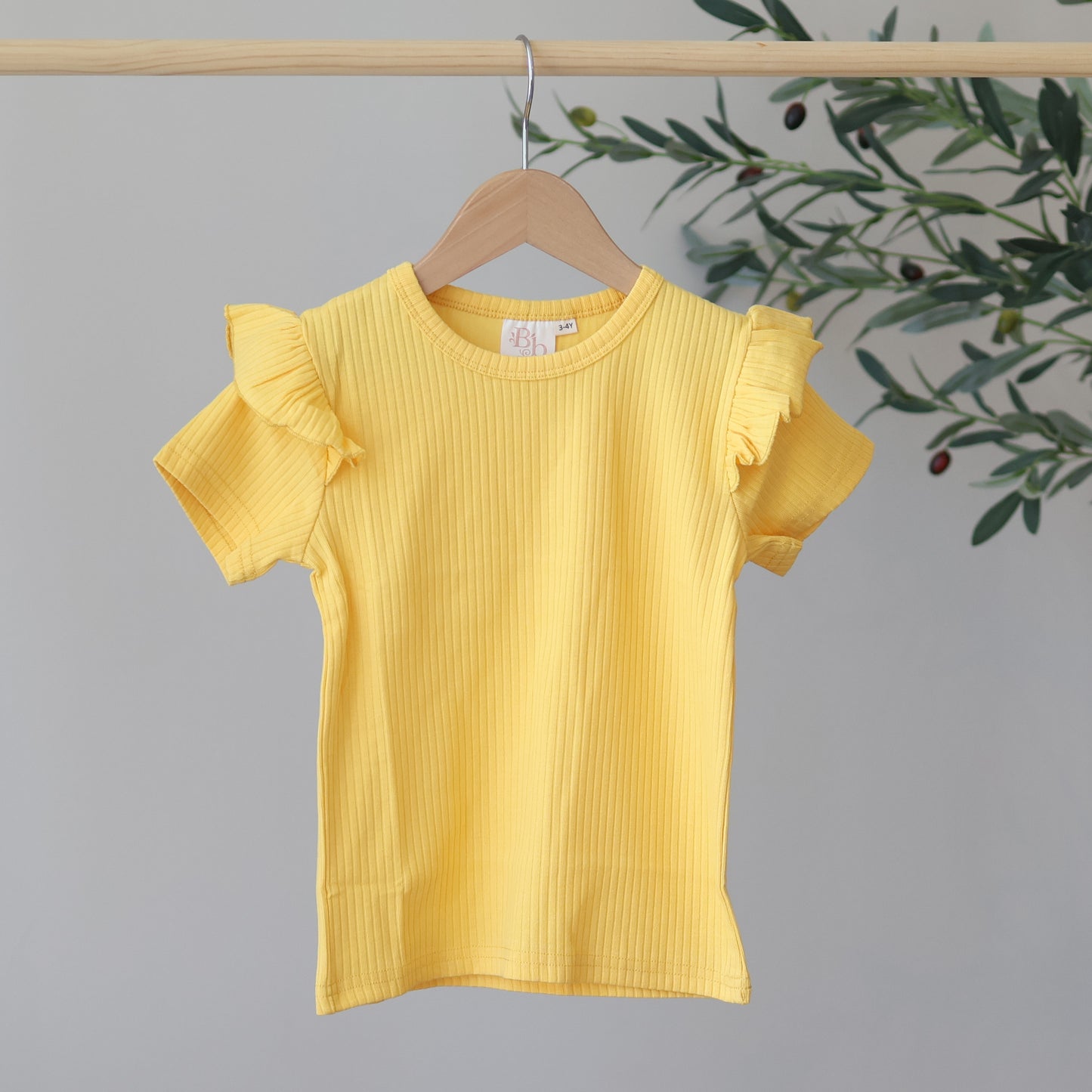 Sunshine Short Sleeve Frill Top