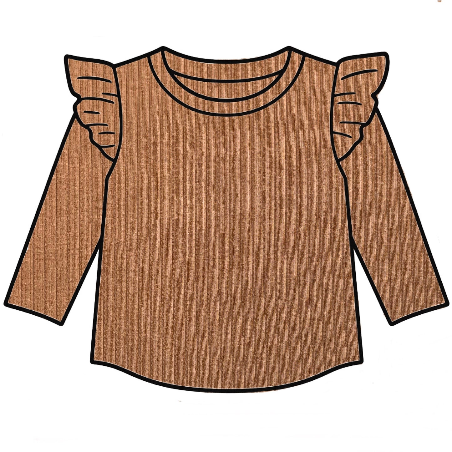 Rust Frill Top