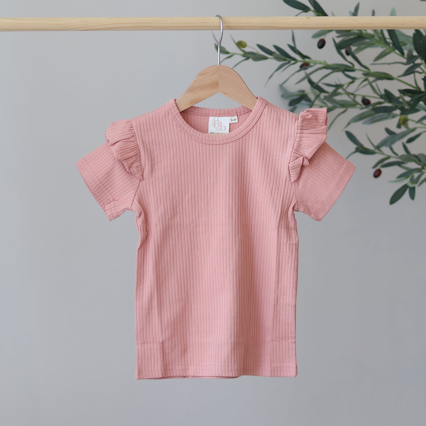 Sorbet Short Sleeve Frill Top