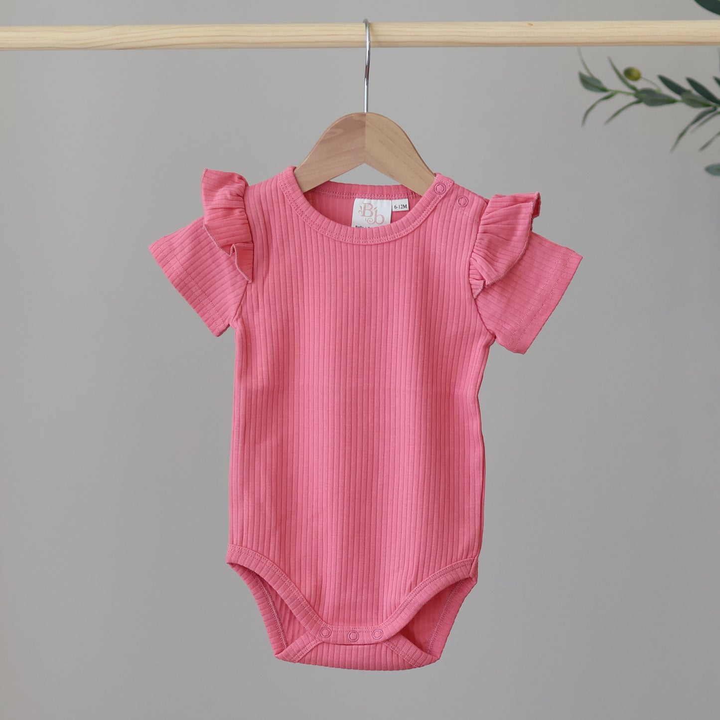 Flamingo Short Sleeve Frill Bodysuit