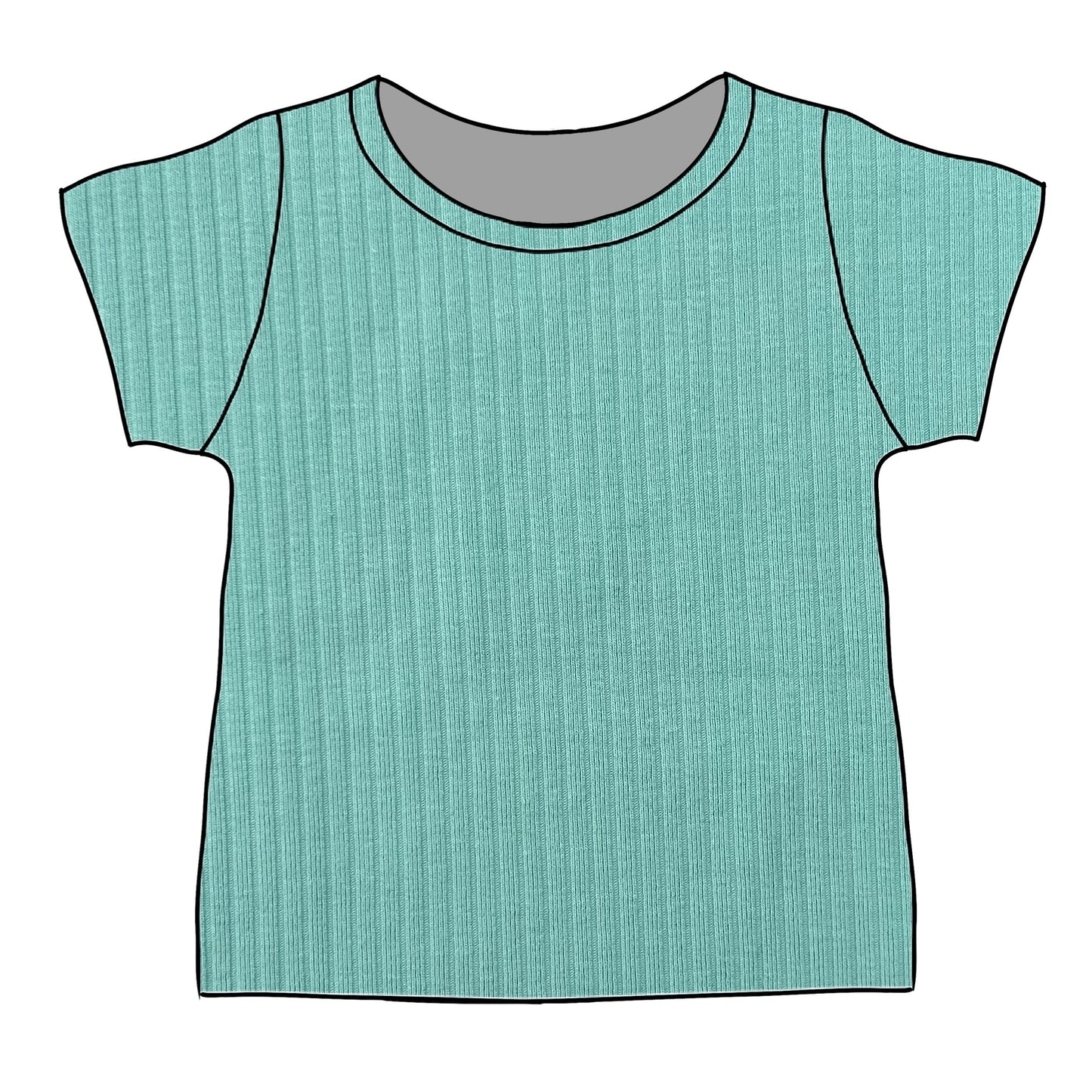 Sea Glass Short Sleeve Top