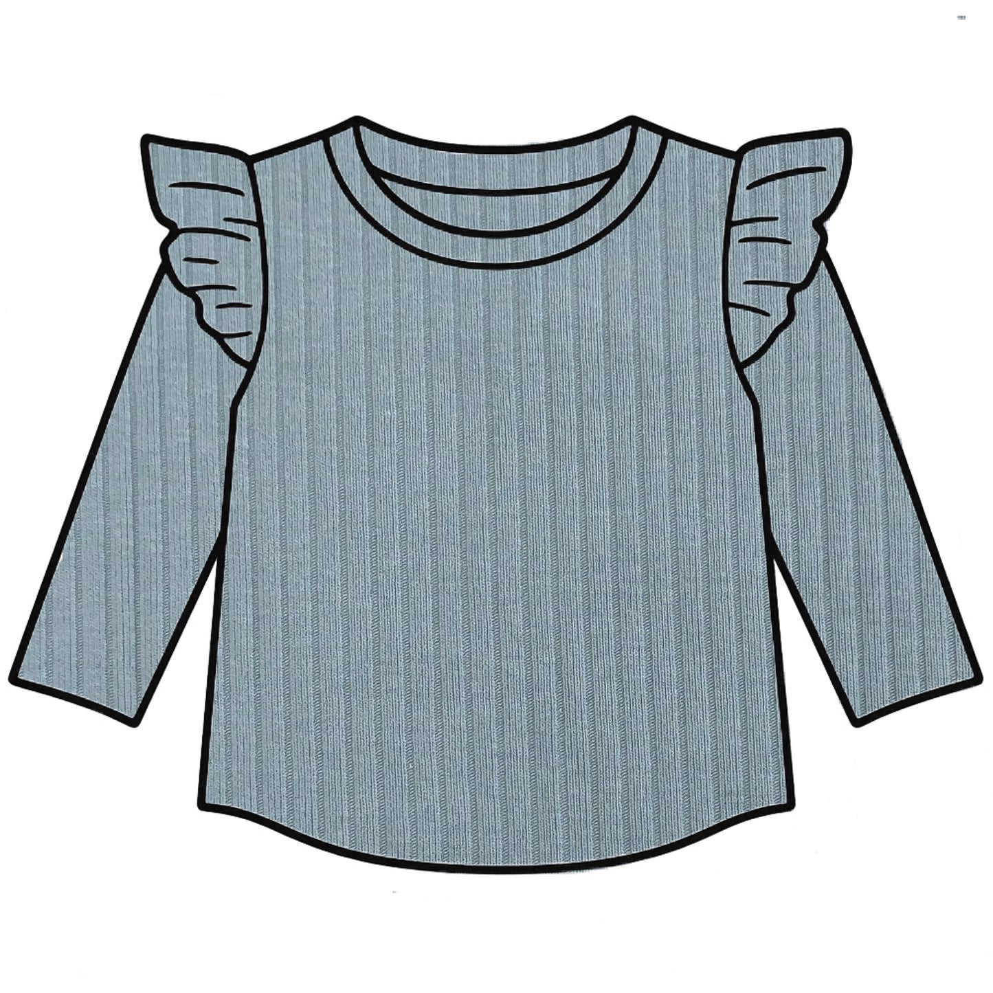 Mint Frill Top