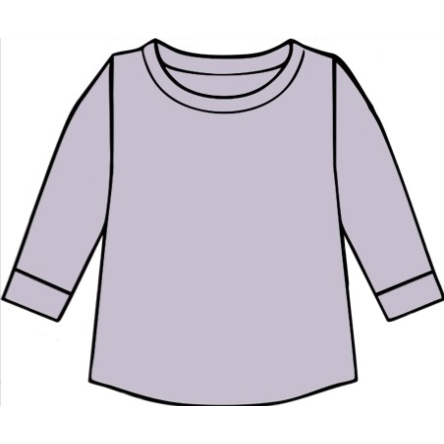PREORDER Lilac Ribbed Top