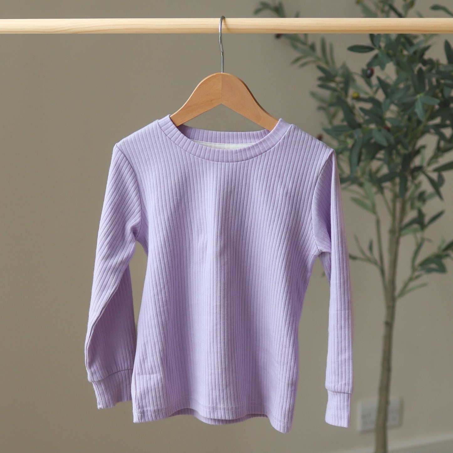 Lilac Ribbed Top