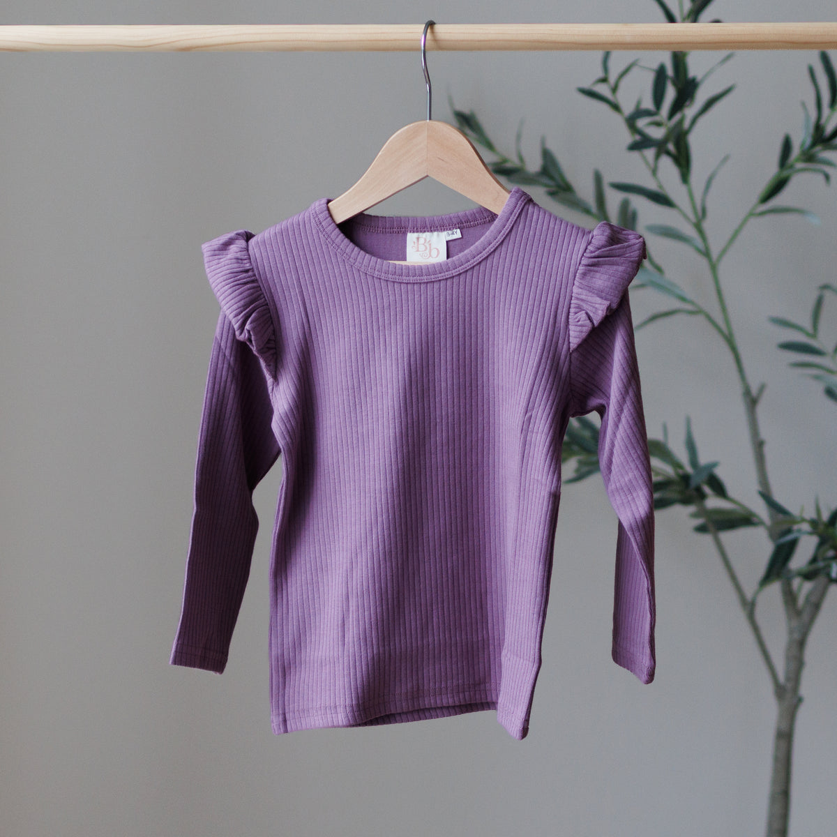 Orchid Long Sleeve Frill Top