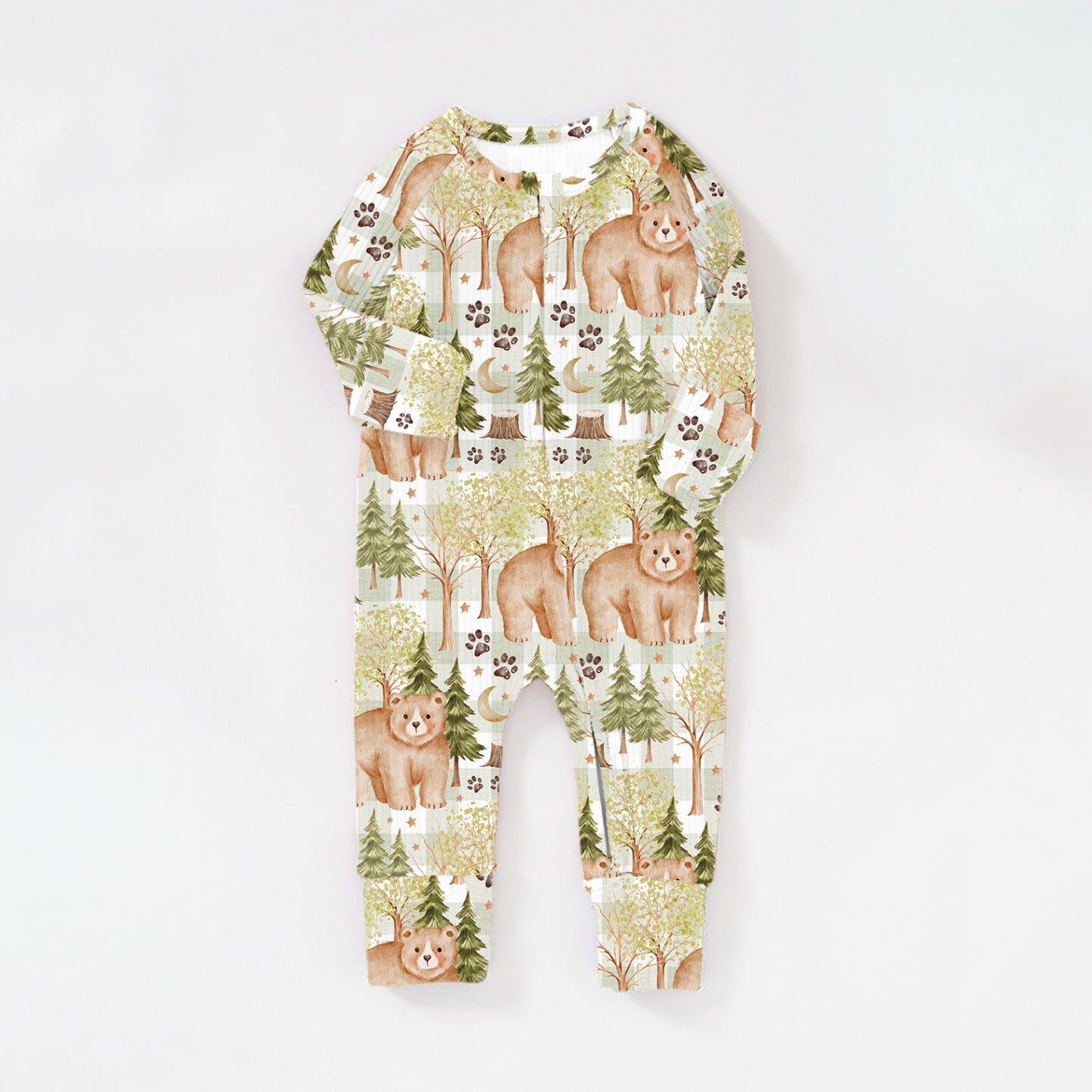 PREORDER Baby Bear Ribbed Sleepsuit