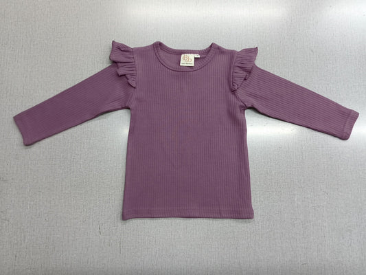 Orchid Long Sleeve Frill Top