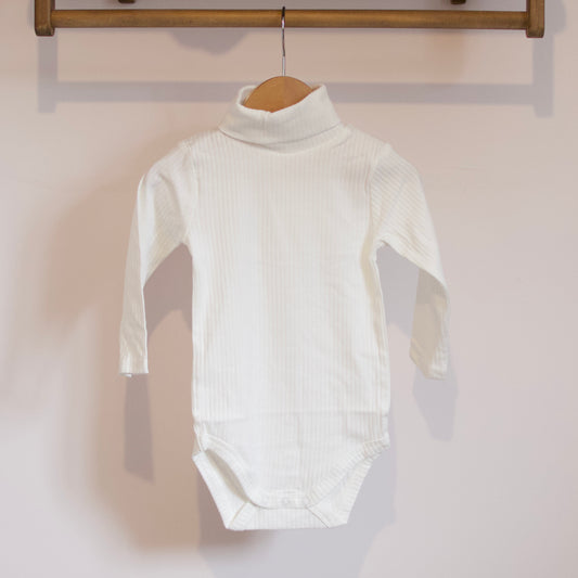Ecru Roll Neck Bodysuit