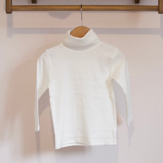 Ecru Roll Neck Top