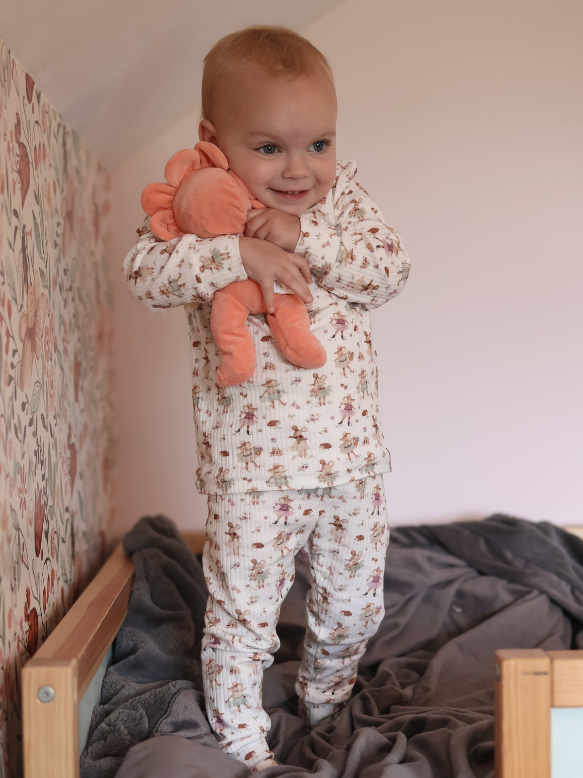 Ballet Mouse Ribbed Pyjama Set