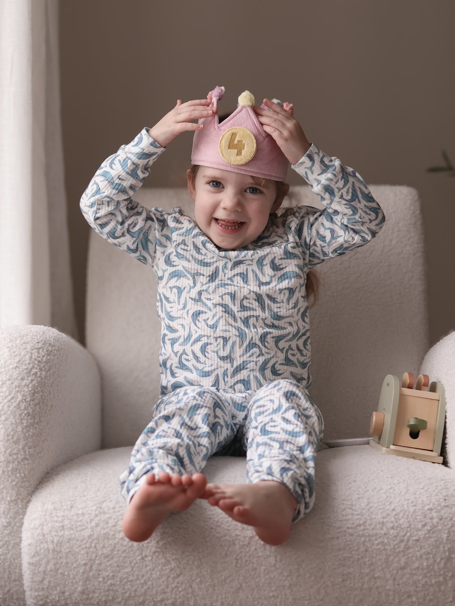 PREORDER Humpback Whales Ribbed Pyjama Set