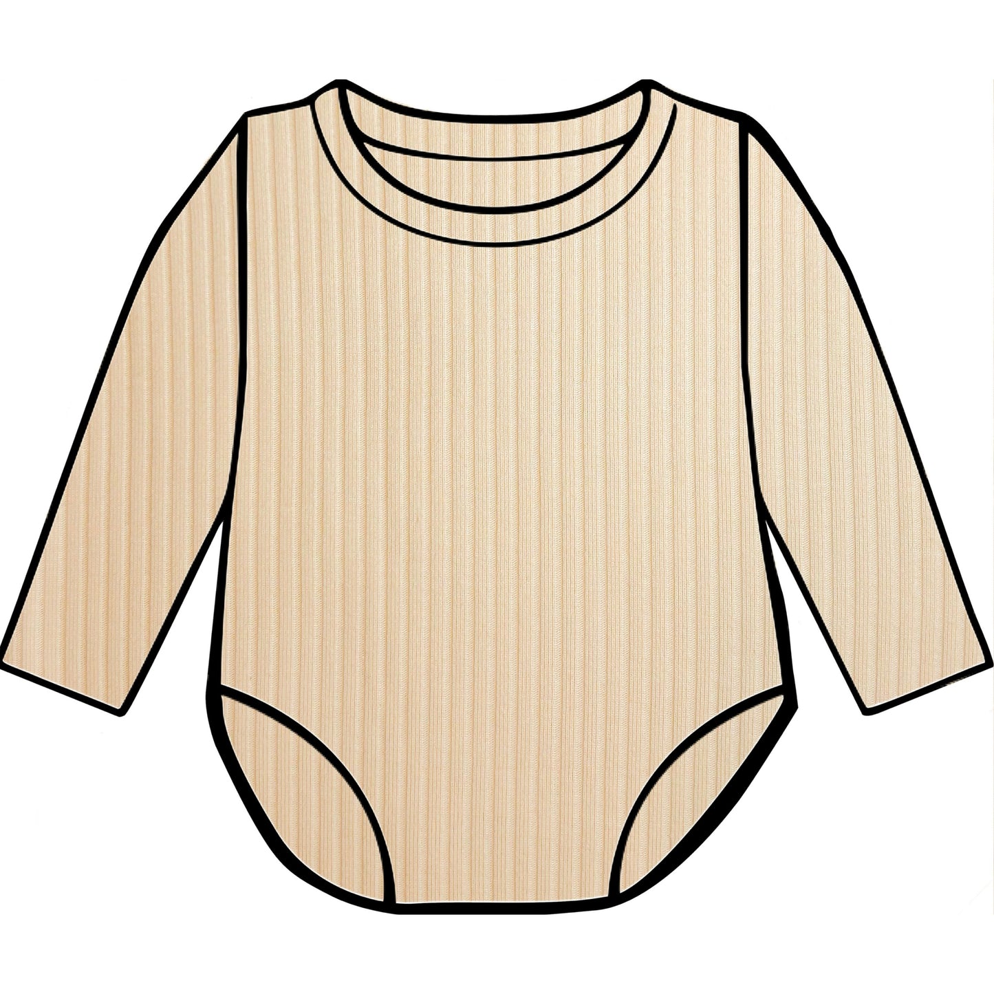 PREORDER Buttercream Ribbed Bodysuit