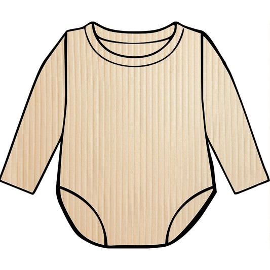 PREORDER Buttercream Ribbed Bodysuit