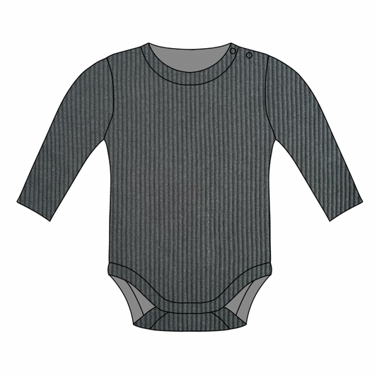 PREORDER Pine Long Sleeve Ribbed Bodysuit