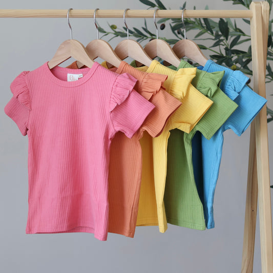 Brights Short Sleeve Frill Top Bundle