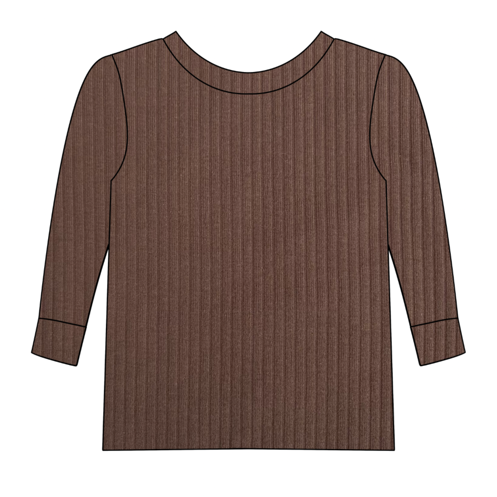 Woodland Brown Long Sleeve Top