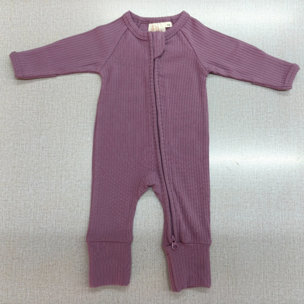 Orchid Ribbed Sleepsuit