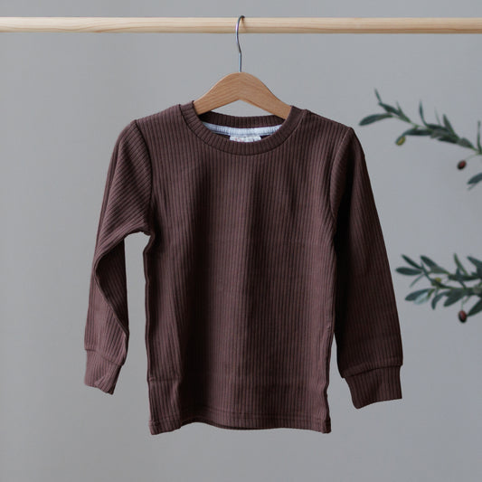 Woodland Brown Long Sleeve Top