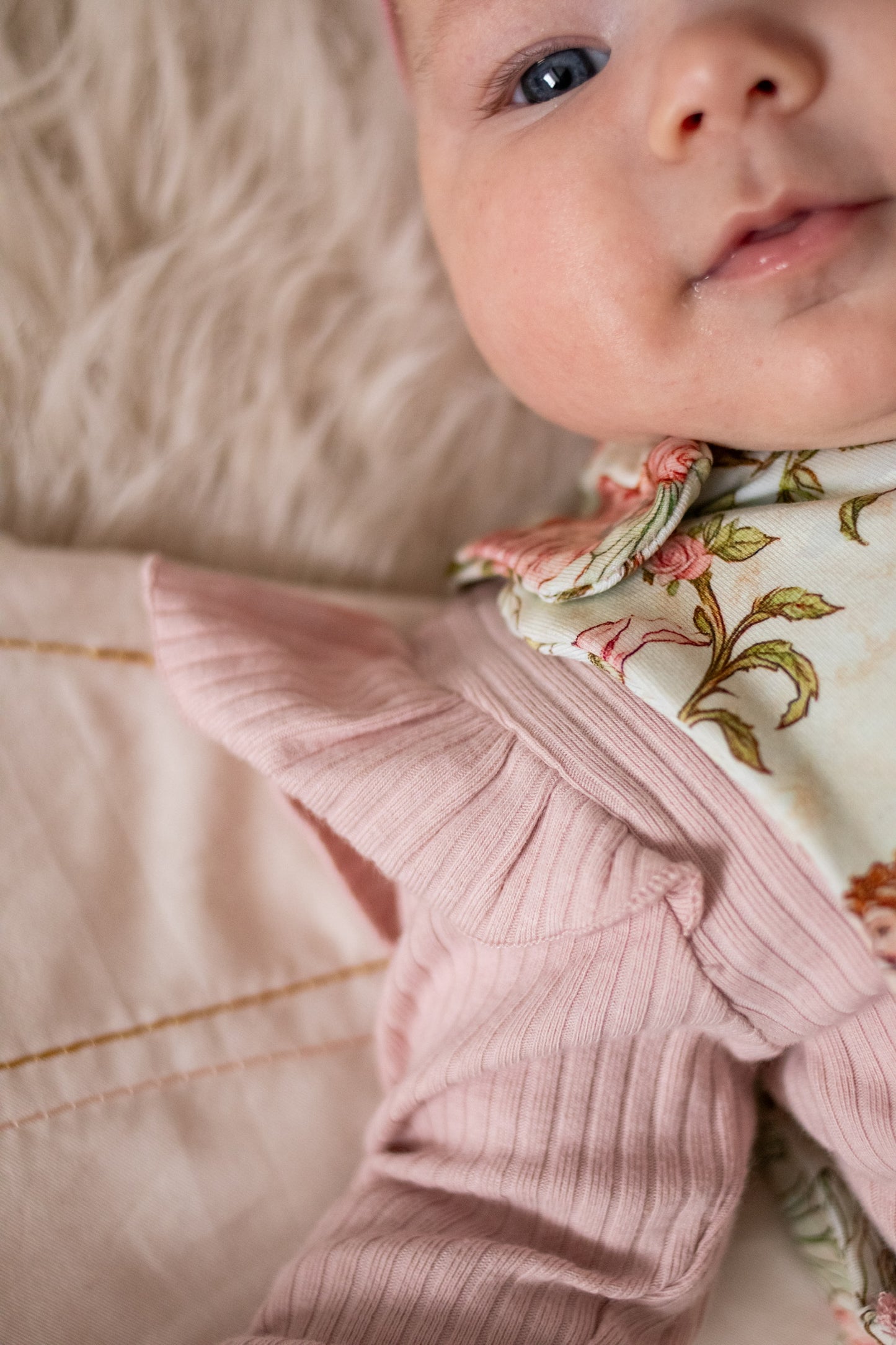 Vintage Pink Frill Bodysuit