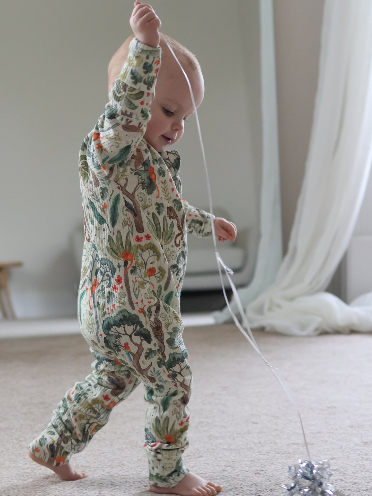 Rainforest Ribbed Sleepsuit