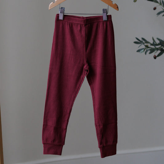 Burgundy Leggings