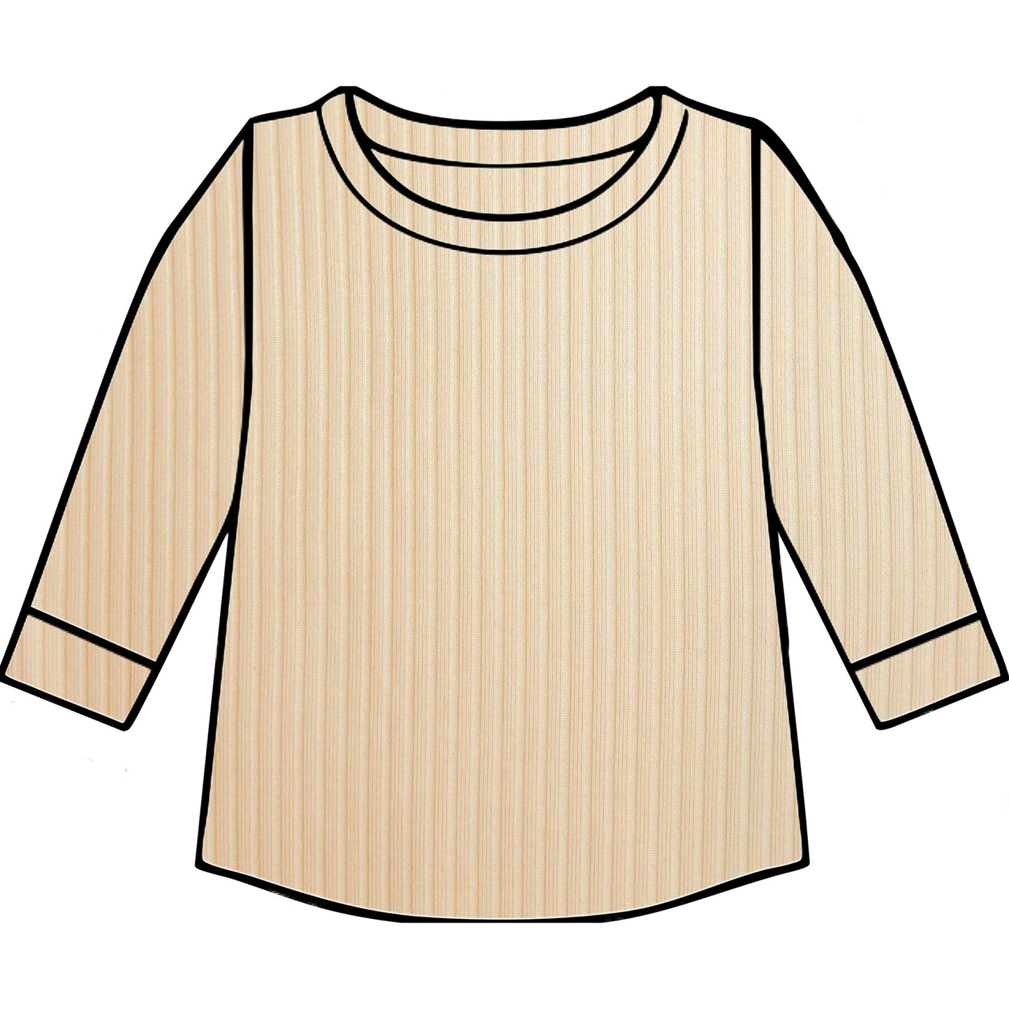 PREORDER Buttercream Ribbed Top