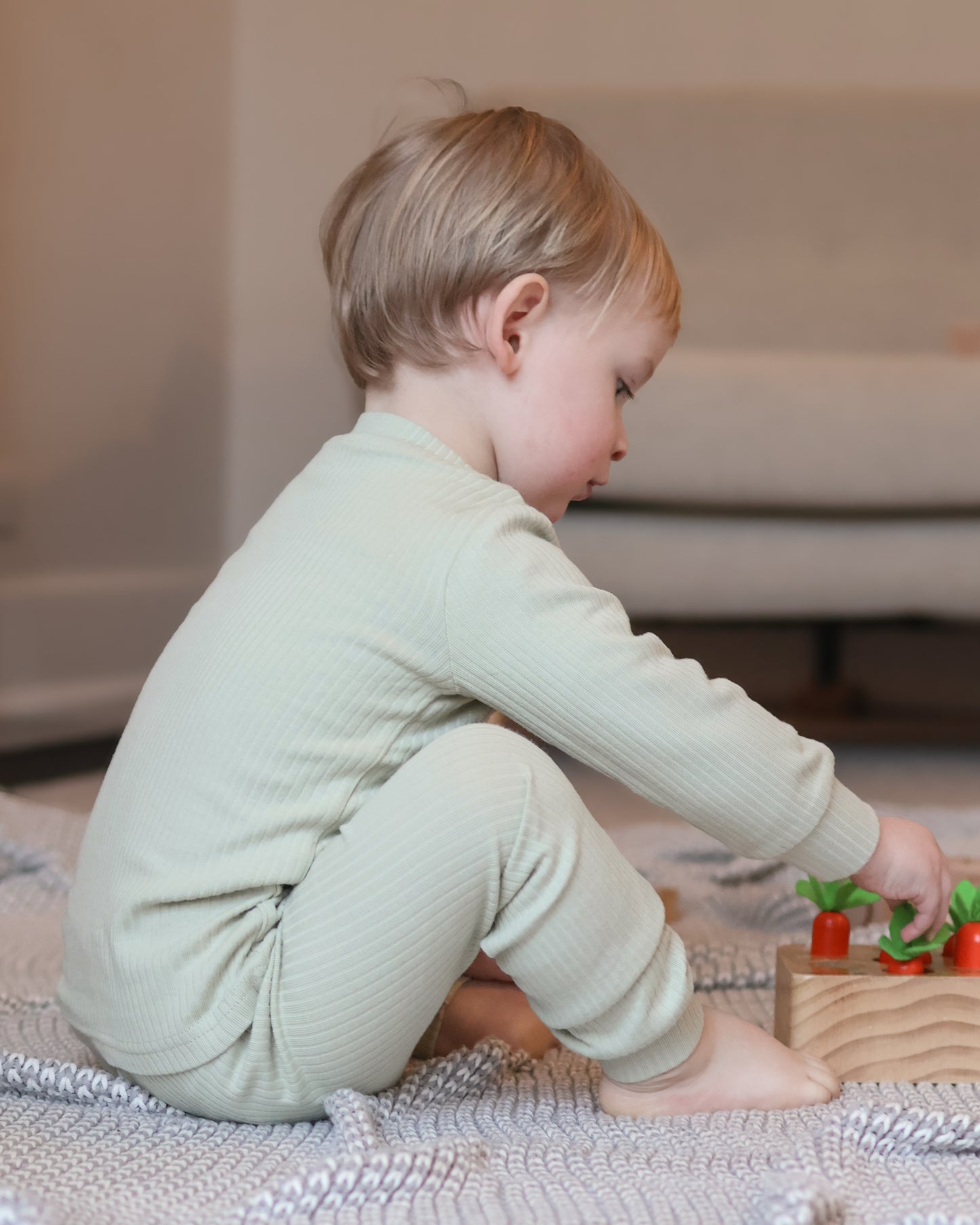 PREORDER Pistachio Ribbed Top