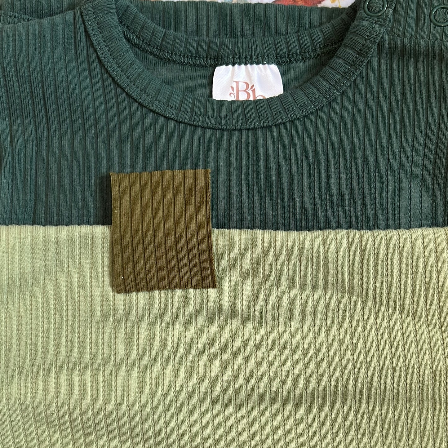 Forest Green Ribbed Top