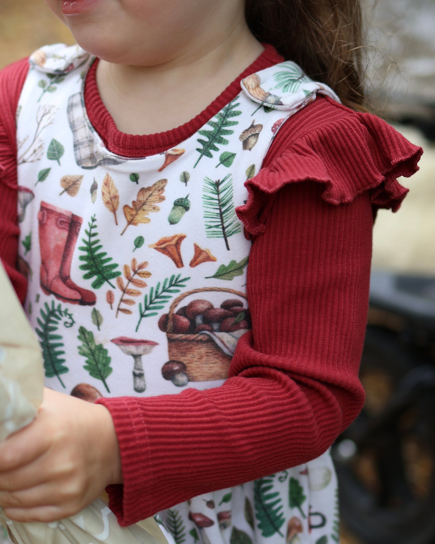Cranberry Ribbed Bodysuit