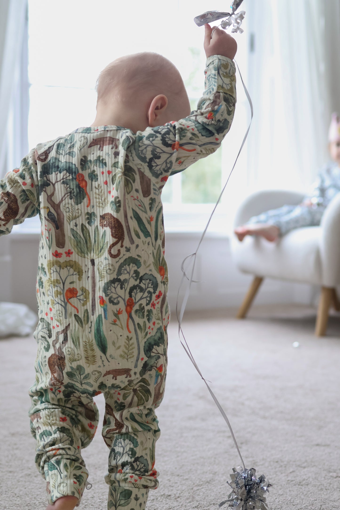 Rainforest Ribbed Sleepsuit