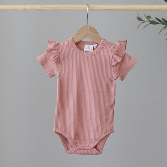 Sorbet Short Sleeve Frill Bodysuit