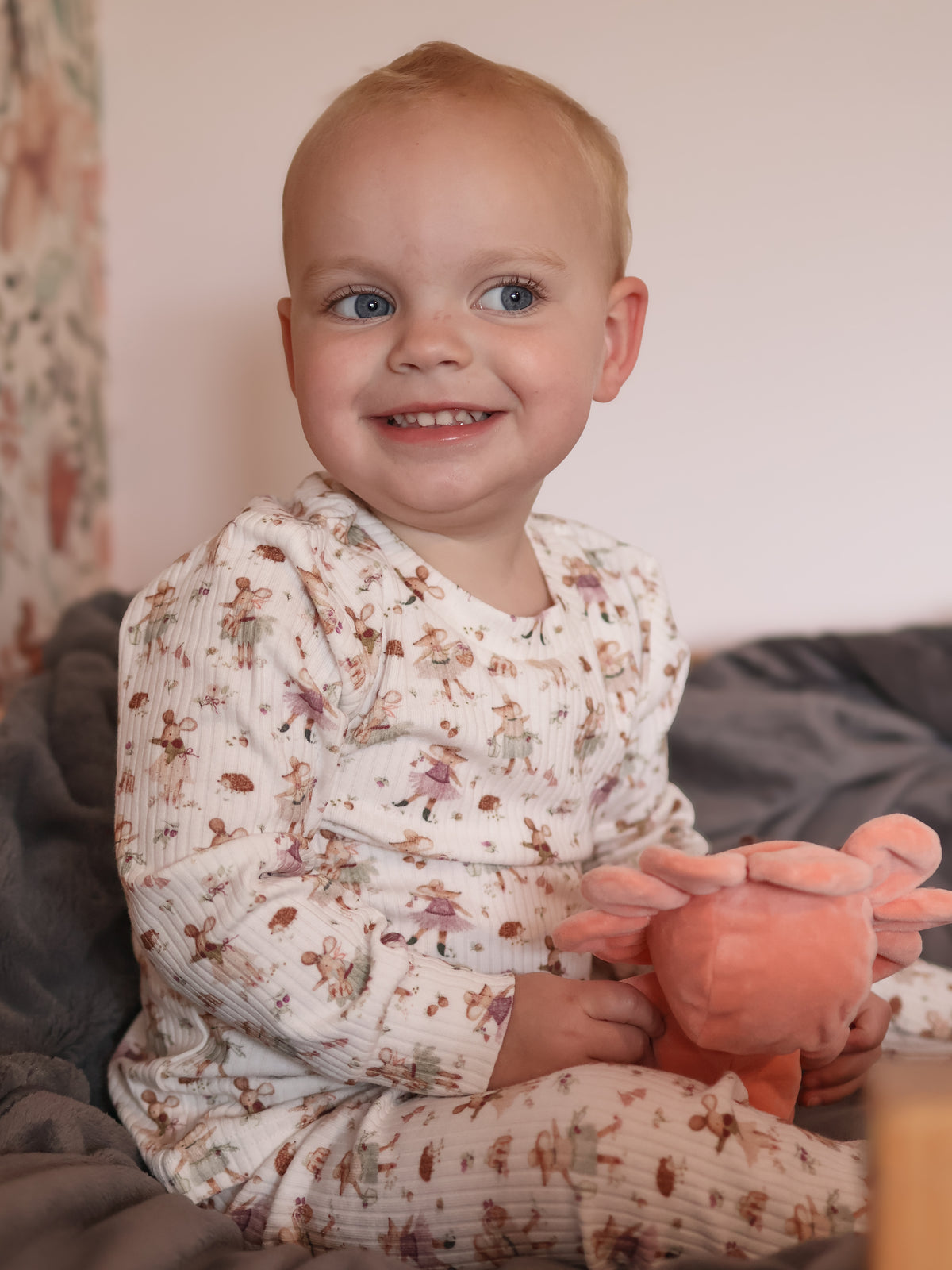 Ballet Mouse Ribbed Pyjama Set