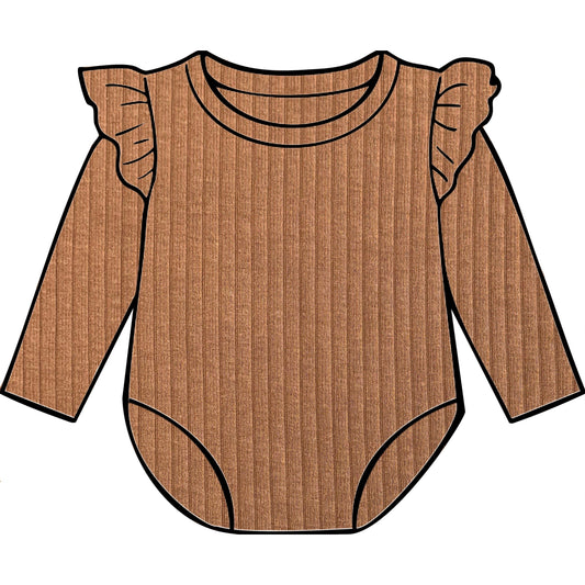 Rust Frill Bodysuit