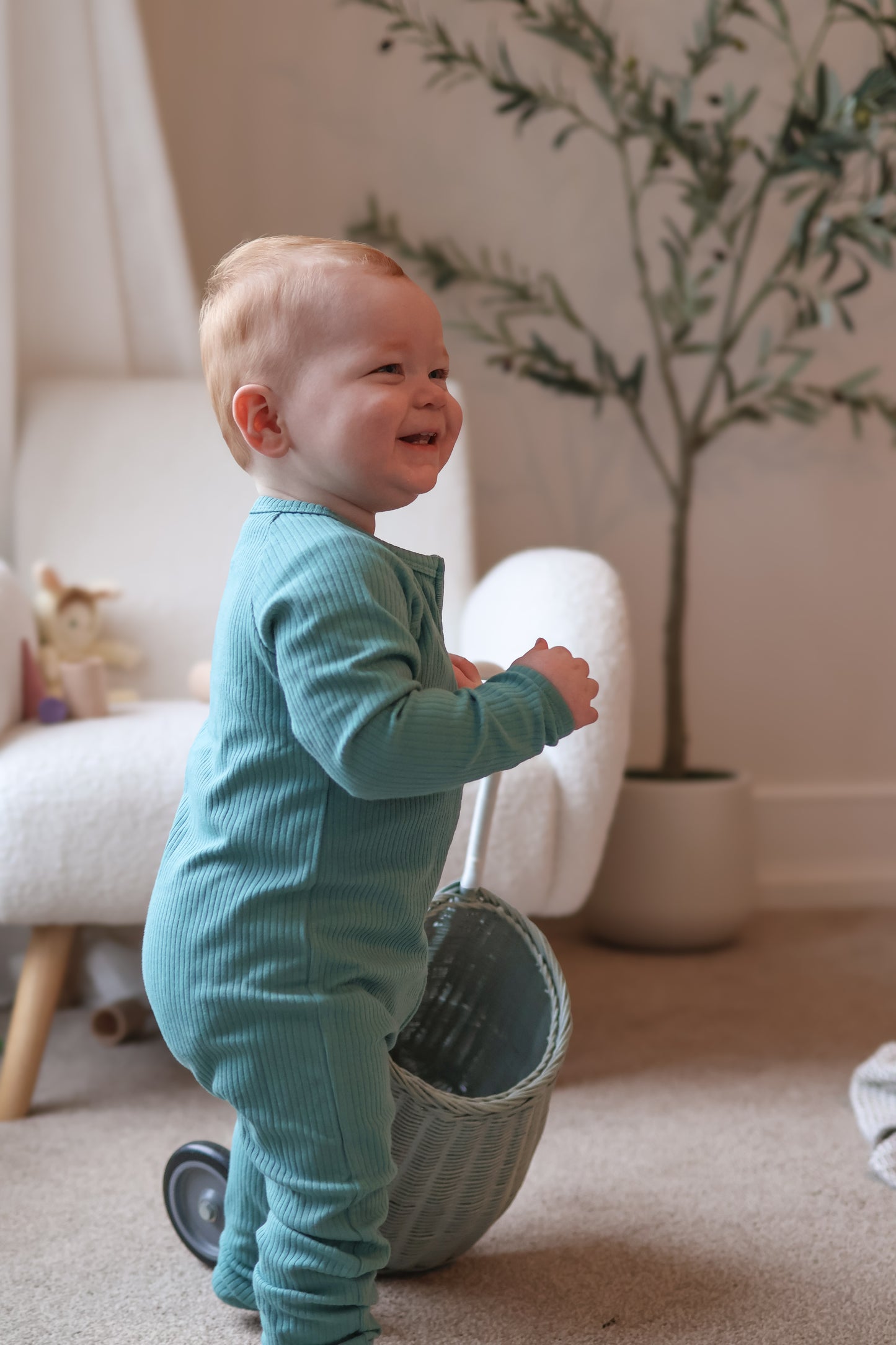 Jade Footless Sleepsuit