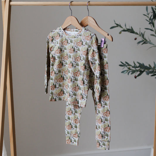 Baby Bear Ribbed Pyjama Set