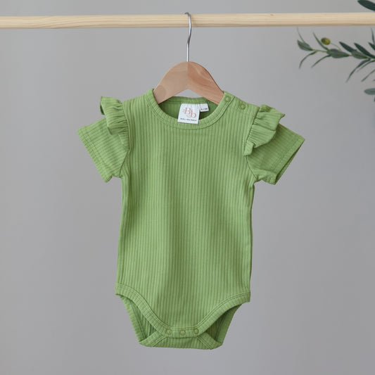 Leaf Short Sleeve Frill Bodysuit