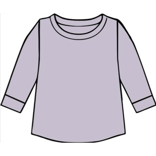 PREORDER Lilac Ribbed Top