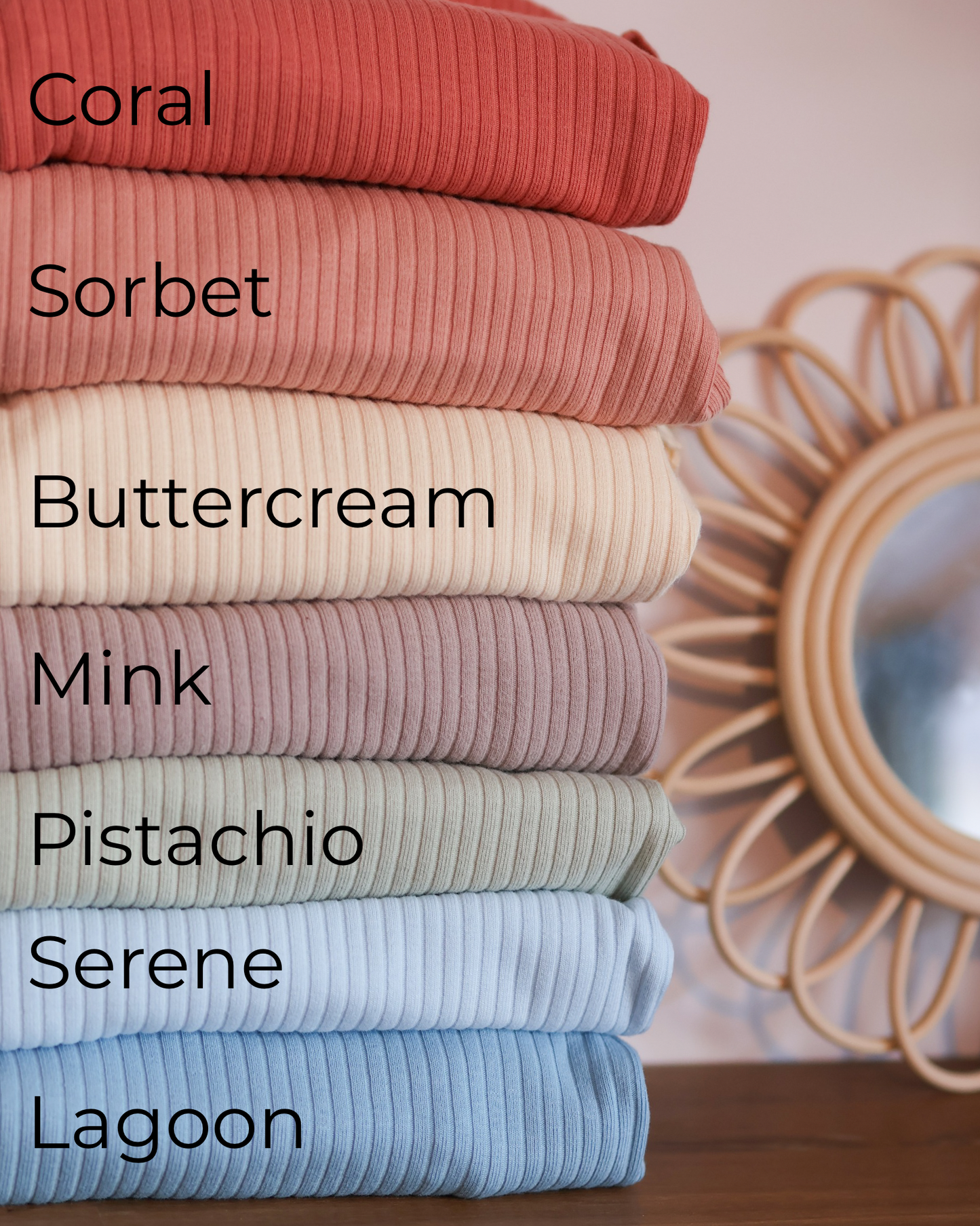 PREORDER Lagoon Ribbed Top