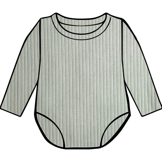 PREORDER Pistachio Ribbed Bodysuit