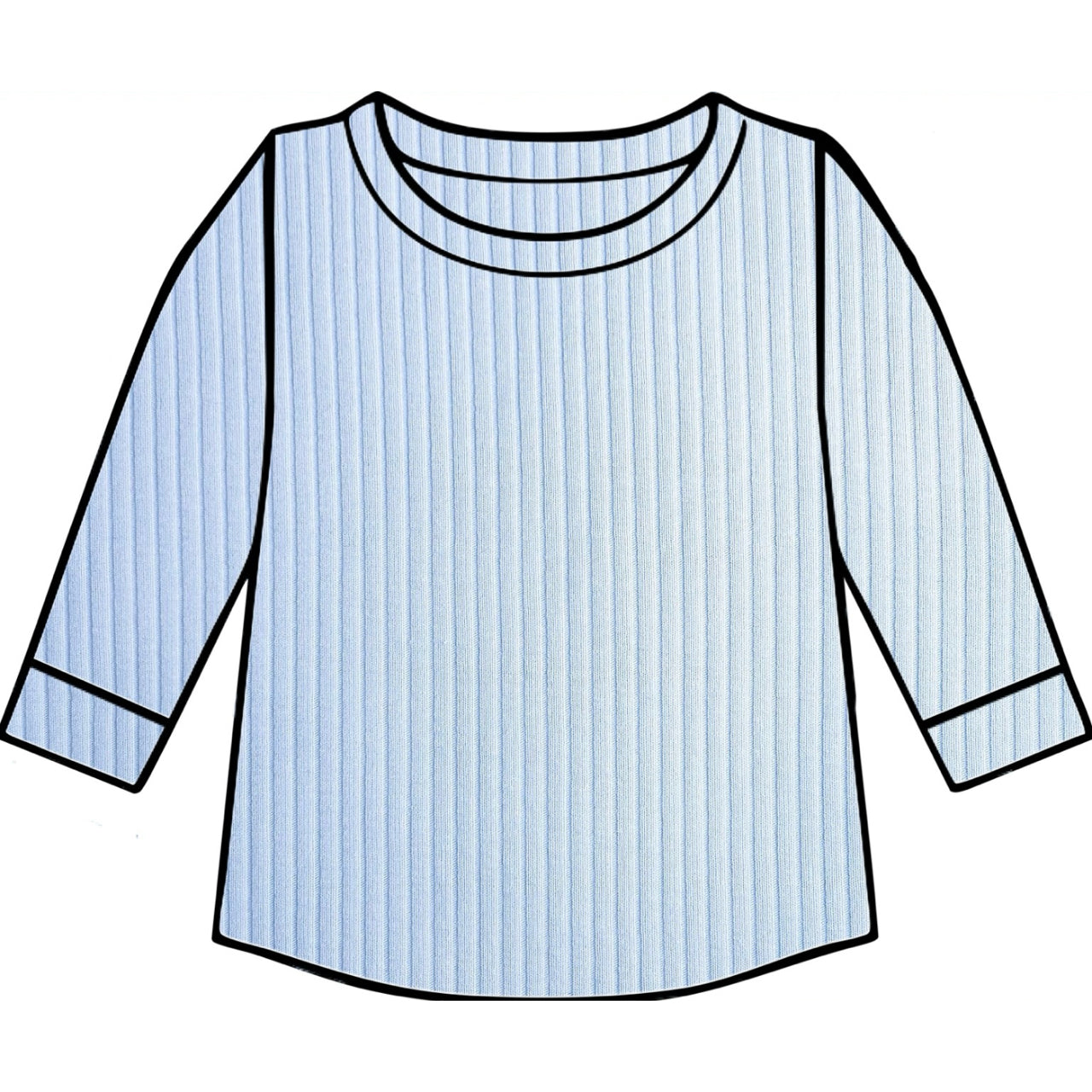 PREORDER Serene Ribbed Top