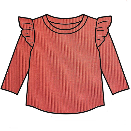 PREORDER Coral Frill Top