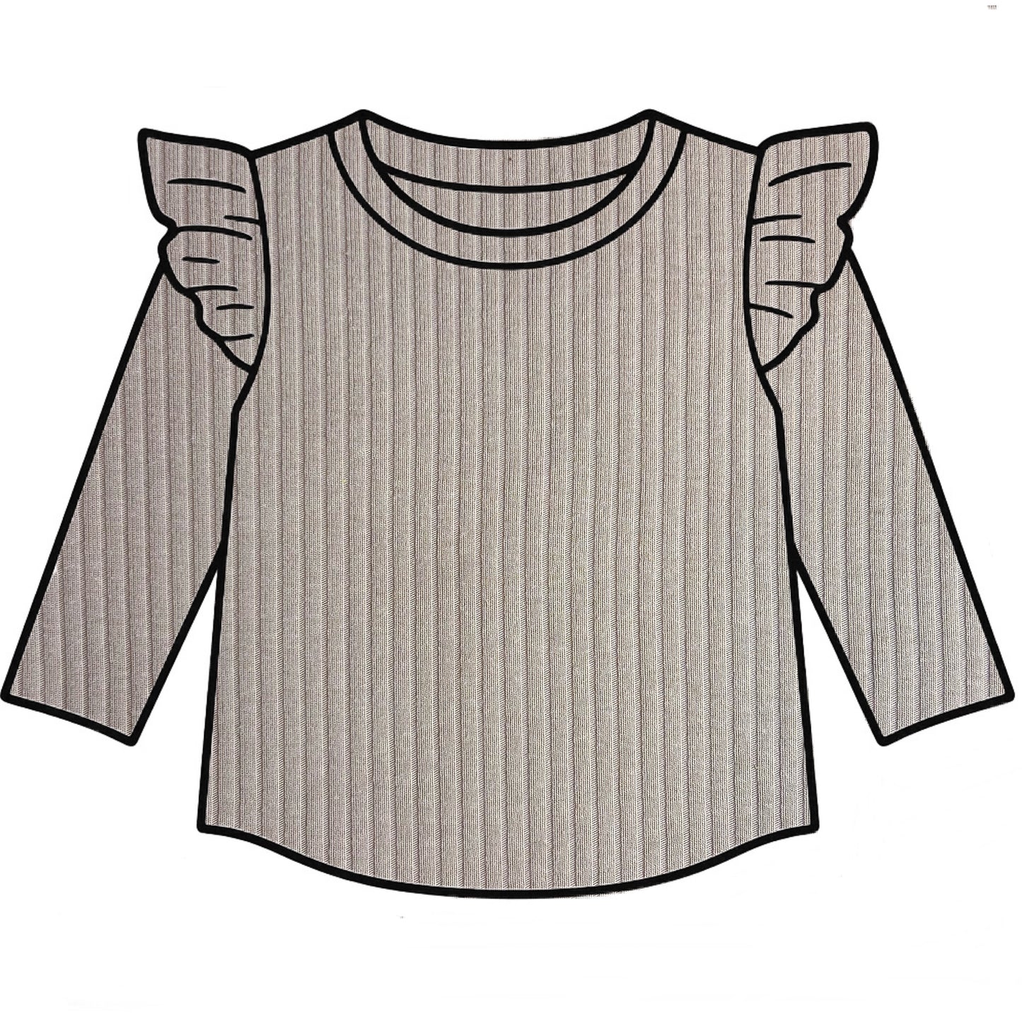 PREORDER Mink Frill Top