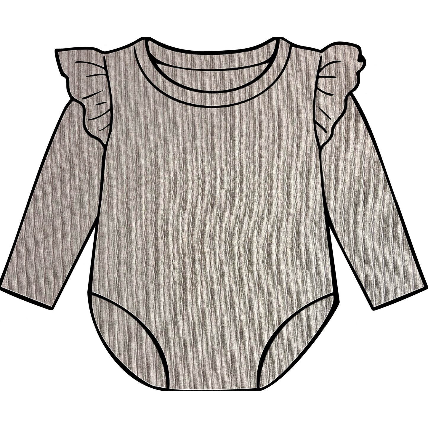 PREORDER Mink Frill Bodysuit