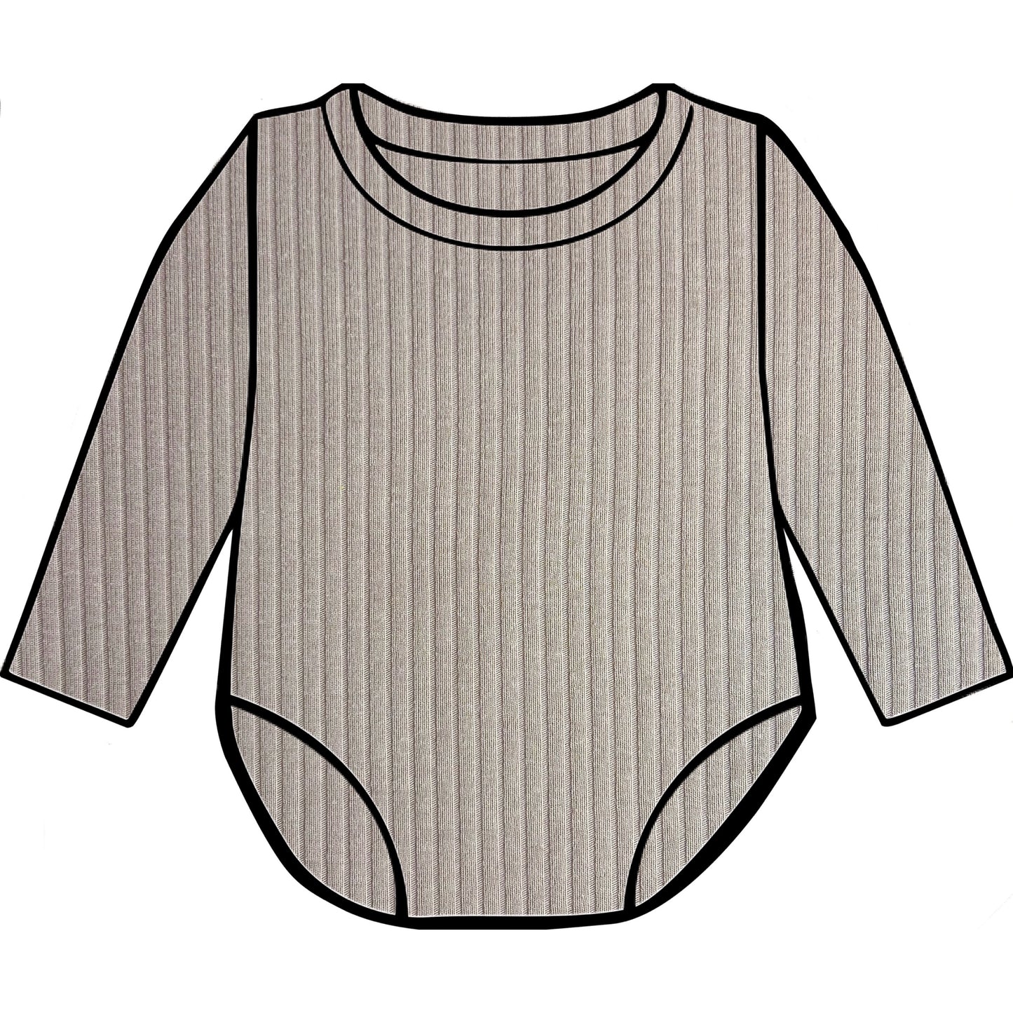 PREORDER Mink Ribbed Bodysuit