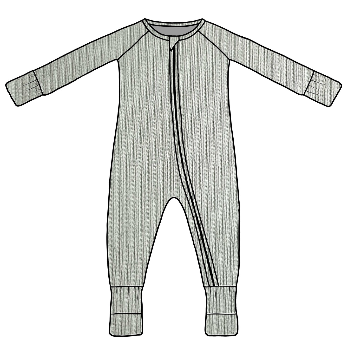 PREORDER Pistachio Footless Sleepsuit