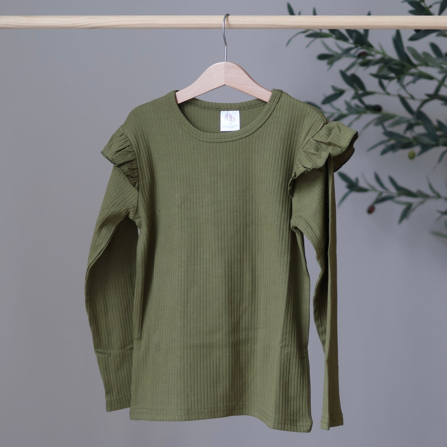 Forest Green Frill Top
