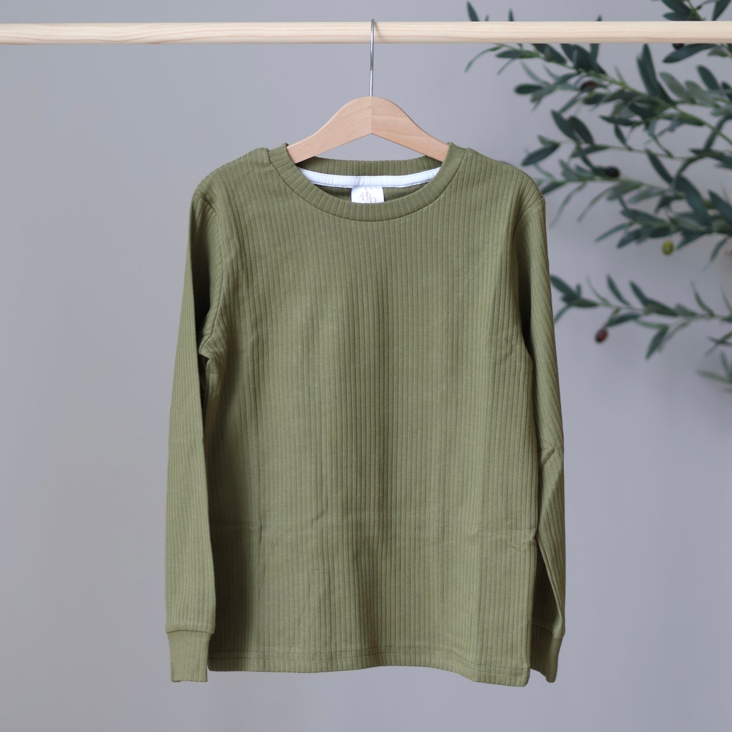 Forest Green Ribbed Top