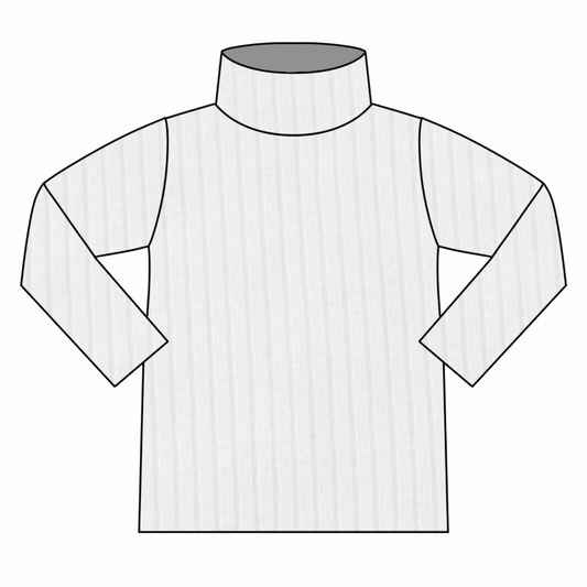 PREORDER Ecru Roll Neck Top